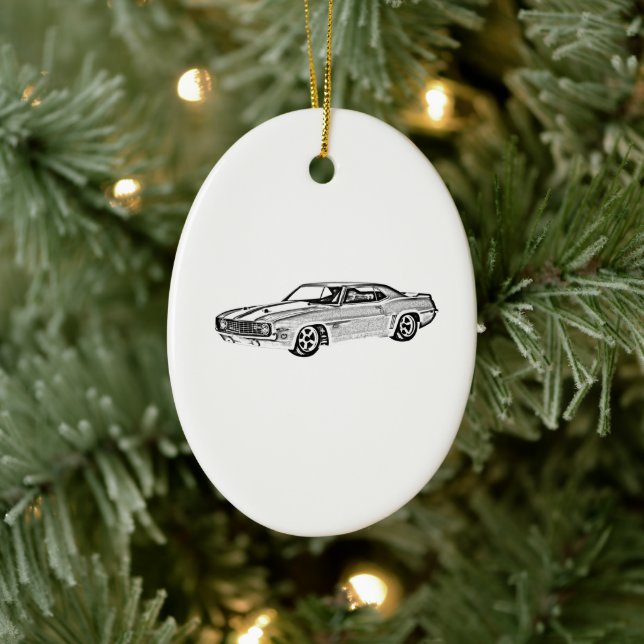 1969 Camaro Z28 Ceramic Tree Decoration (Tree)