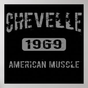1969 Chevelle American Muscle Poster
