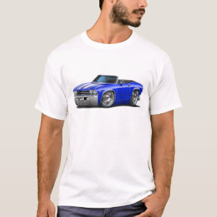 1969 Chevelle Blue-White Convertible T-Shirt
