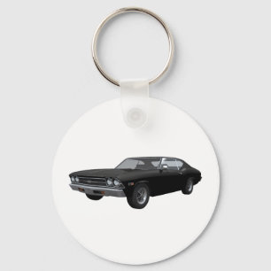 1969 Chevelle SS: Black Finish Key Ring