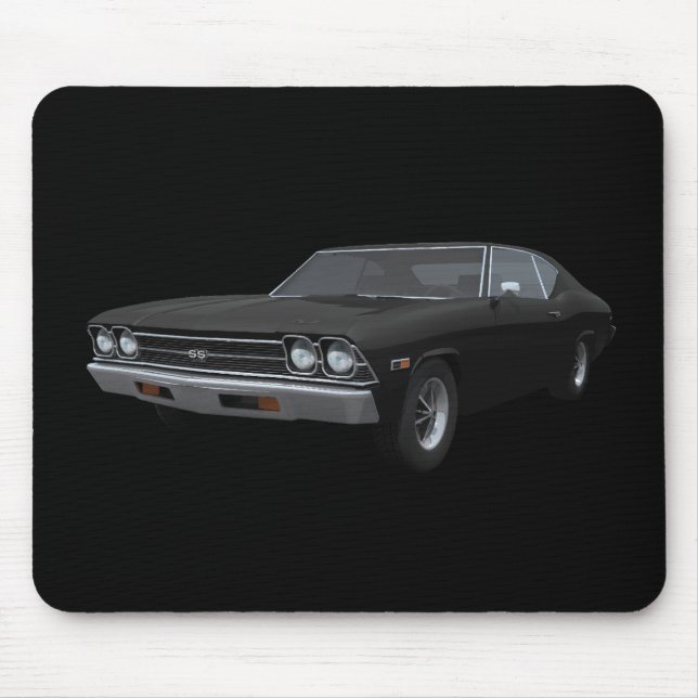 1969 Chevelle SS: Black Finish: Mousepad (Front)