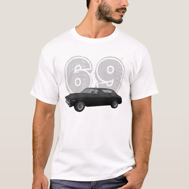 1969 Chevelle SS: Black Finish: T-Shirt (Front)