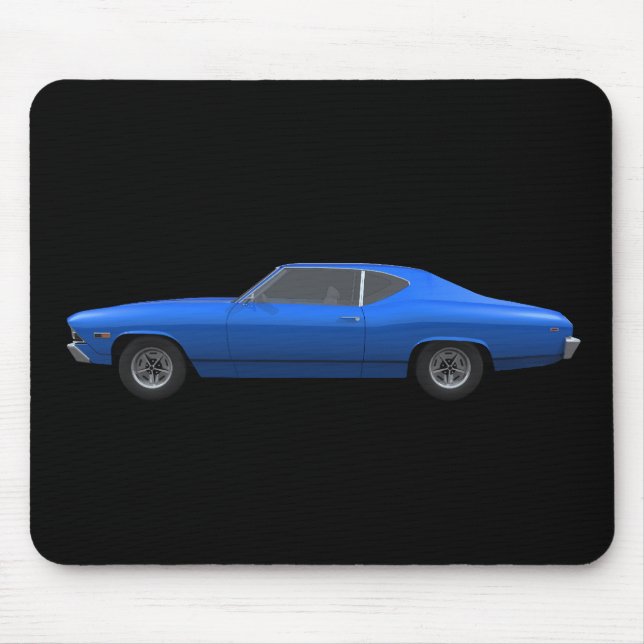 1969 Chevelle SS: Blue Finish: Mousepad (Front)
