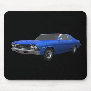 1969 Chevelle SS: Blue Finish: Mousepad