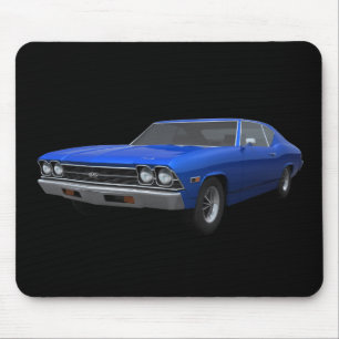 1969 Chevelle SS: Blue Finish: Mousepad