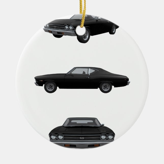 1969 Chevelle SS: Ceramic Ornament (Front)
