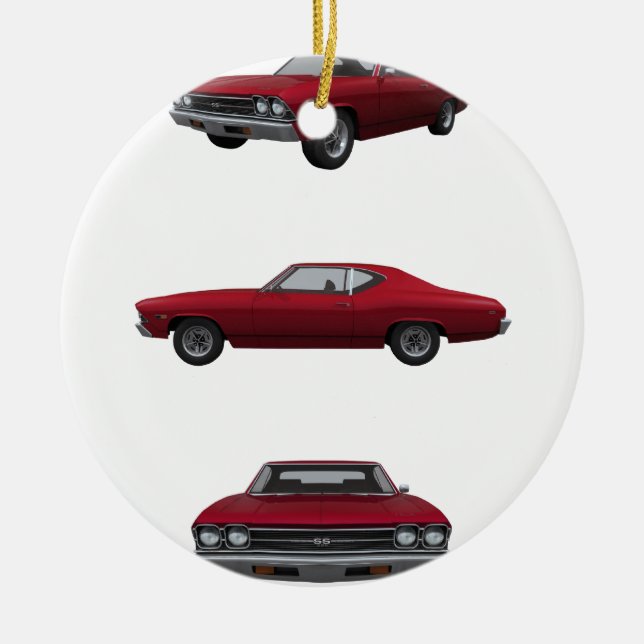 1969 Chevelle SS: Ceramic Tree Decoration (Front)