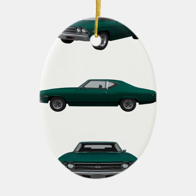 1969 Chevelle SS: Ceramic Tree Decoration (Front)