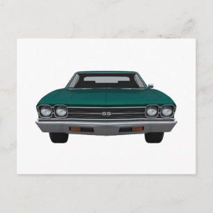 1969 Chevelle SS: Green Finish Postcard
