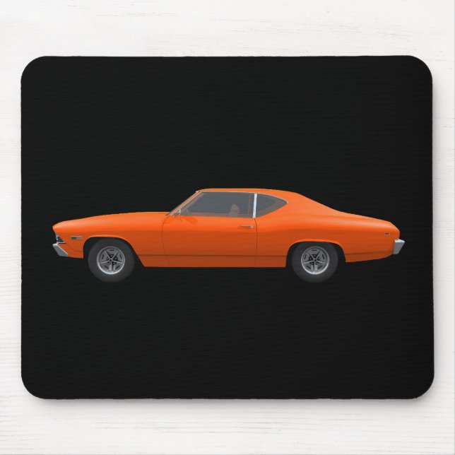 1969 Chevelle SS: Orange Finish: Mousepad (Front)