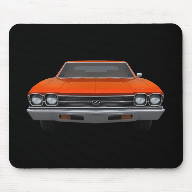 1969 Chevelle SS: Orange Finish: Mousepad (Front)