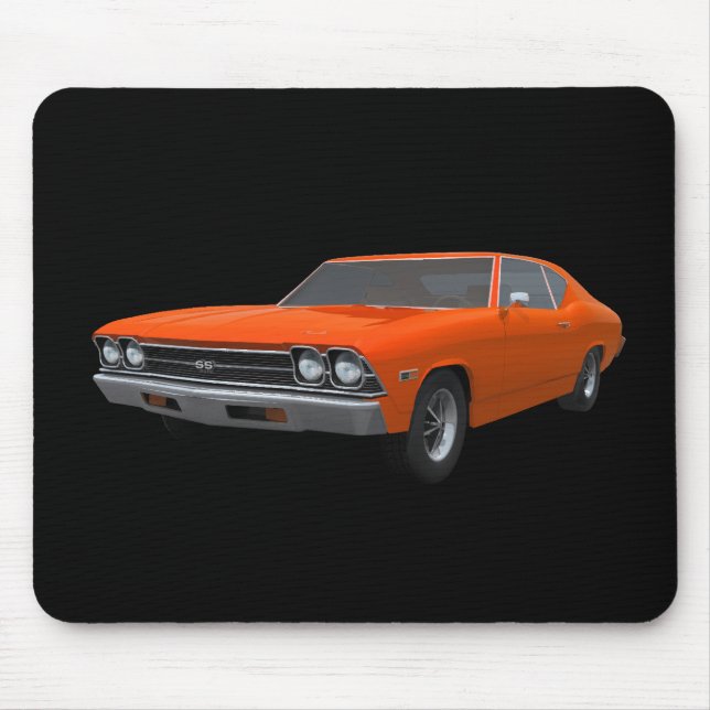 1969 Chevelle SS: Orange Finish: Mousepad (Front)