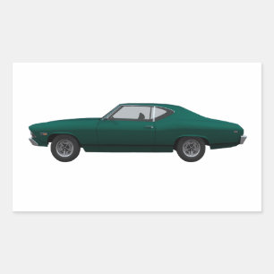 1969 Chevelle SS: Rectangular Sticker