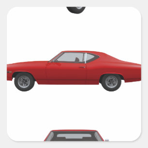 1969 Chevelle SS: Square Sticker
