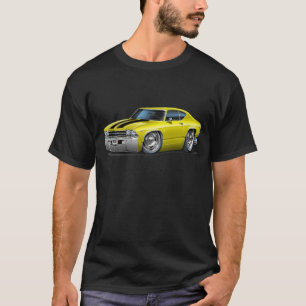 1969 Chevelle Yellow-Black Car T-Shirt