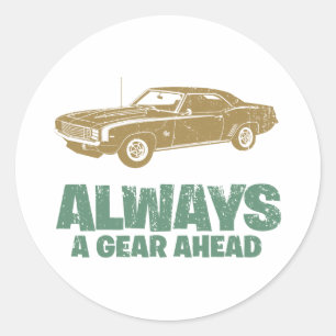 1969 Chevrolet Camaro SS Classic Round Sticker