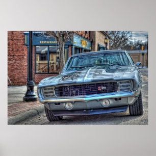 1969 Chevy Camaro Z/28 in HDR Poster