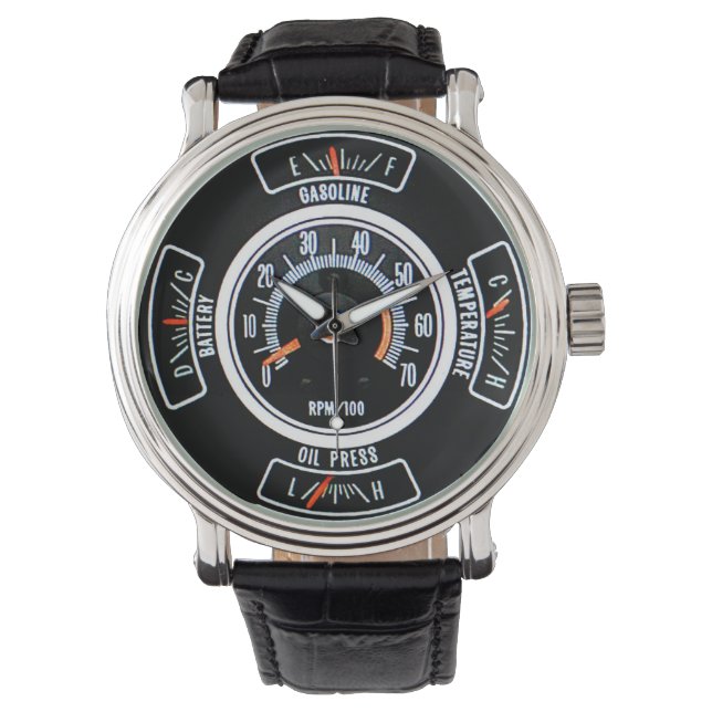 1969 Classic Midsize Car Tachometer and Gauges Watch (Front)