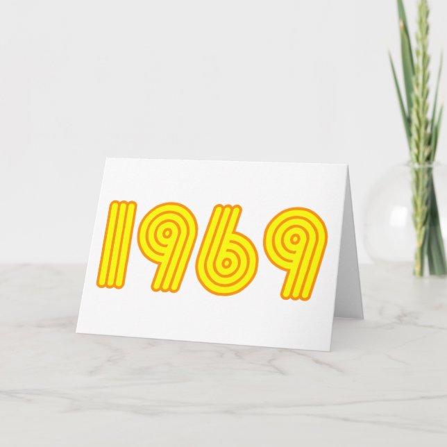 1969 design (40th birthday) card (Front)