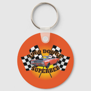 1969 Dodge Super Bee Keychain. Key Ring