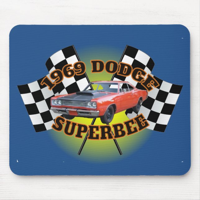 1969 Dodge Superbee Mouse Pad. Pad (Front)