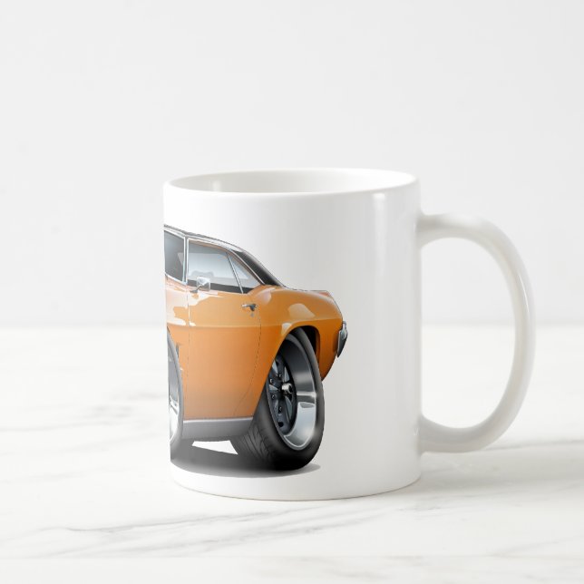 1969 Firebird Orange-Black Top Car Coffee Mug (Right)