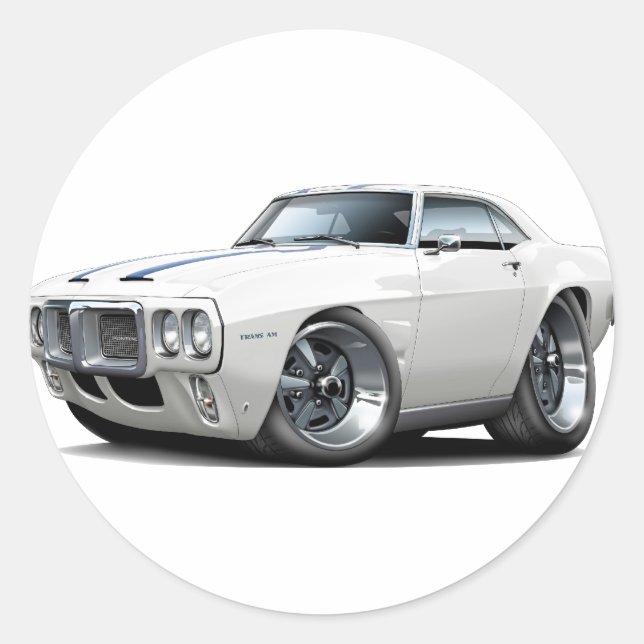 1969 Firebird Trans Am Classic Round Sticker (Front)