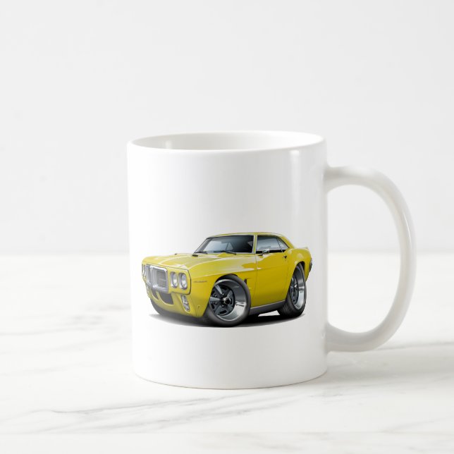 1969 Firebird Yellow Car Coffee Mug (Right)