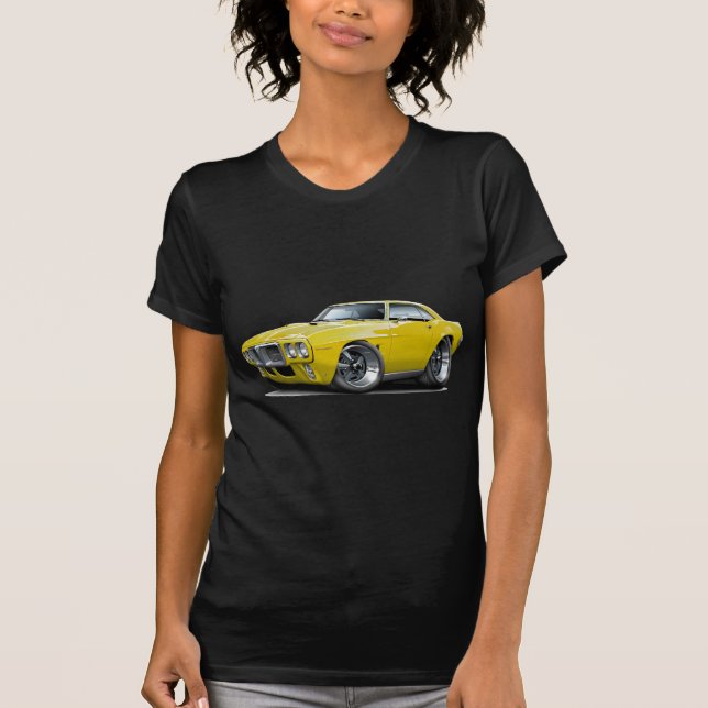 1969 Firebird Yellow Car T-Shirt (Front)