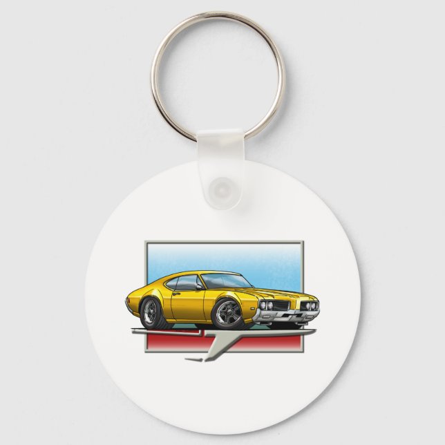1969 Gold Cutlass Key Ring (Front)