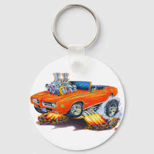 1969 GTO Judge Orange Convertible Key Ring