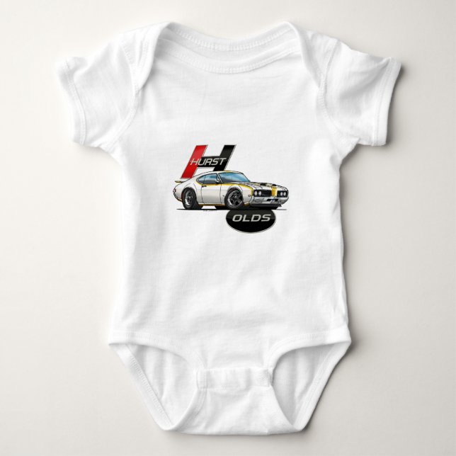1969 Hurst Olds Cutlass Baby Bodysuit (Front)