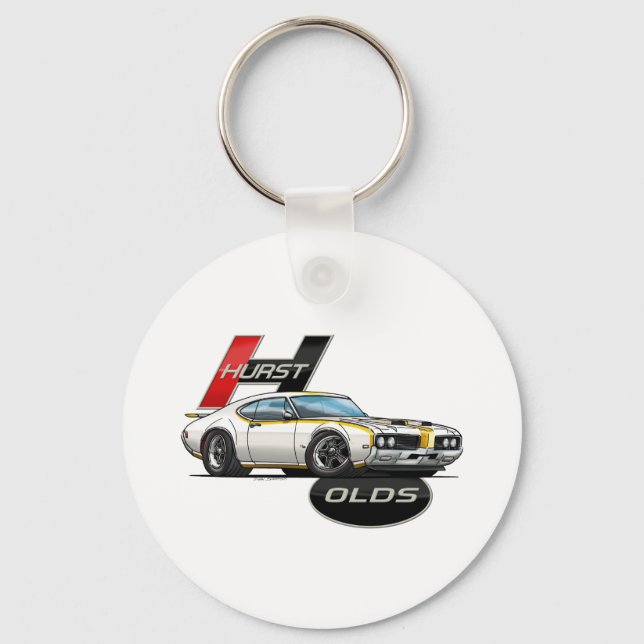 1969 Hurst Olds Cutlass Key Ring (Front)