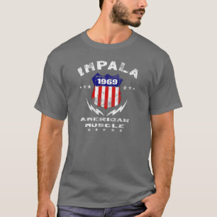 1969 Impala American Muscle v3 T-Shirt