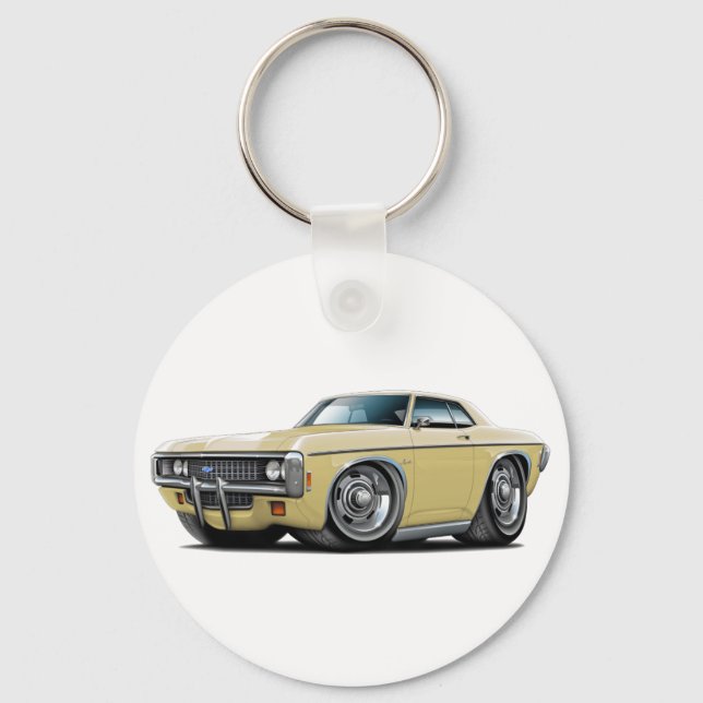 1969 Impala Tan Car Key Ring (Front)