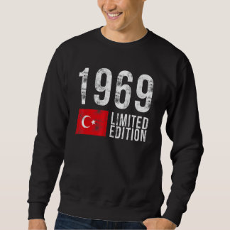 1969 Limited Edition Turkey with Flag Birthday Sweatshirt