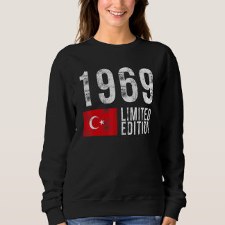 1969 Limited Edition Turkey with Flag Birthday Sweatshirt