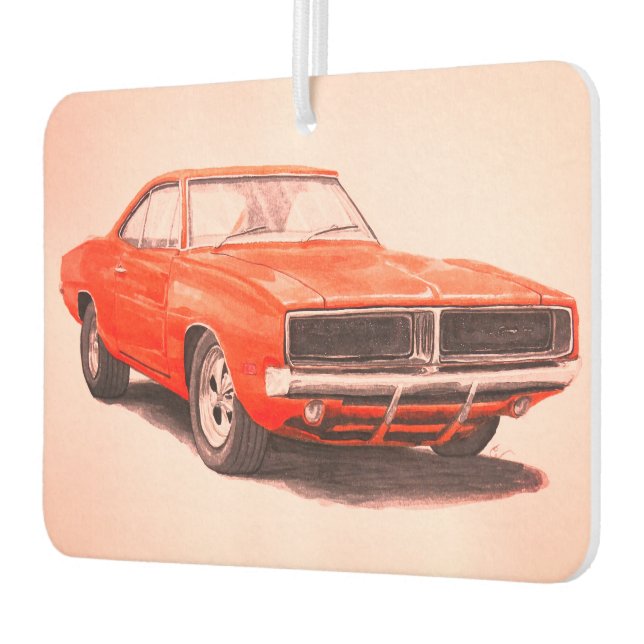 1969 Orange Charger Air Freshener (Left)