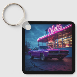 1969 Plum Crazy Purple Dodge Charger Key Ring