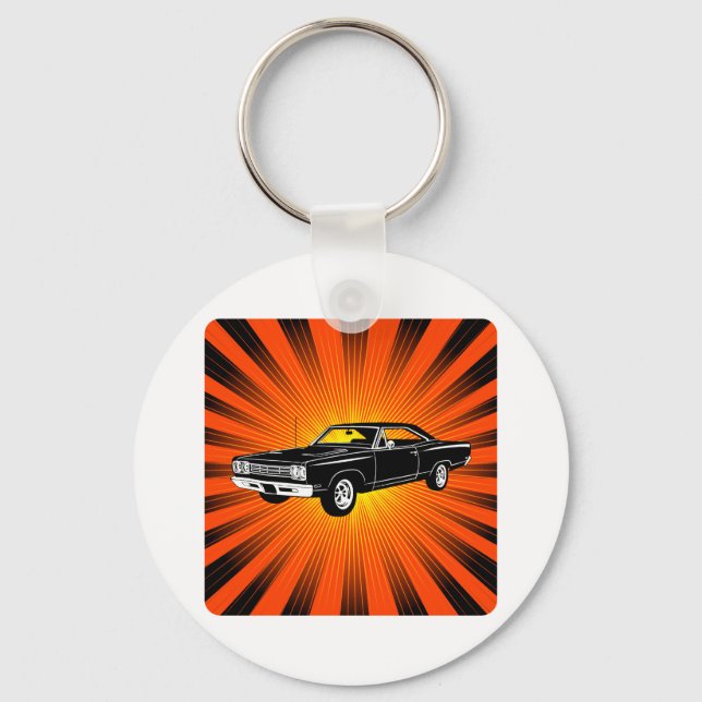1969 Plymouth Road Runner Key Ring (Front)