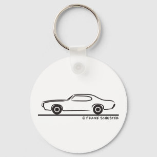 1969 Pontiac GTO Coupe Key Ring