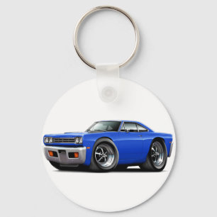 1969 Roadrunner Blue Car Key Ring