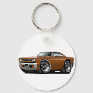 1969 Roadrunner Brown Car Key Ring