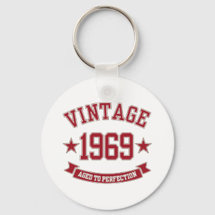 1969 Vintage Aged To Perfection Key Ring