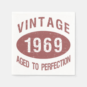 1969 Vintage Birthday Napkin