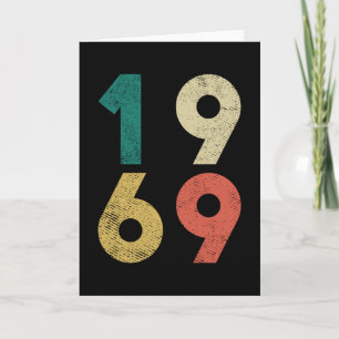 1969 Vintage Birthday Retro Card