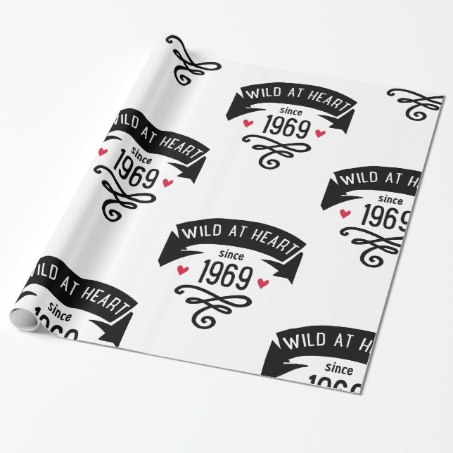 1969 WRAPPING PAPER (Unrolled)