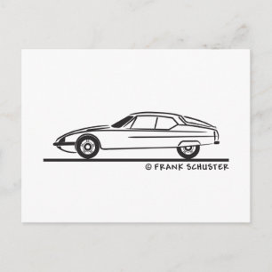 1970 - 1975 Citroën SM Postcard