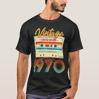 1970 54Th Birthday Cassette Tape For B-Day T-Shirt