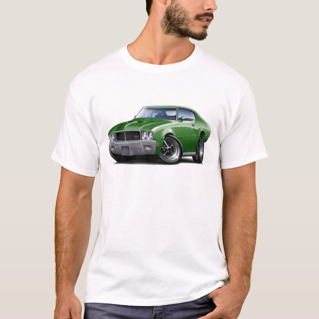 1970-72 Buick GS Green Car T-Shirt (Front)